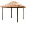 Picture of Outdoor Gazebo with Faux Thatched Straw Roof, Shade Shelter for Courtyard and Guesthouse