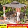 Picture of Large Gazebo Canopy with Galvanised Steel Roof, Garden Terrace Sun and Rain Shelter