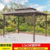 Picture of Large Gazebo Canopy with Galvanised Steel Roof, Garden Terrace Sun and Rain Shelter