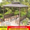Picture of Large Gazebo Canopy with Galvanised Steel Roof, Garden Terrace Sun and Rain Shelter