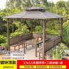 Picture of Large Gazebo Canopy with Galvanised Steel Roof, Garden Terrace Sun and Rain Shelter