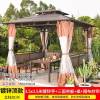 Picture of Large Gazebo Canopy with Galvanised Steel Roof, Garden Terrace Sun and Rain Shelter