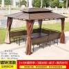 Picture of Large Gazebo Canopy with Galvanised Steel Roof, Garden Terrace Sun and Rain Shelter