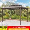 Picture of Large Gazebo Canopy with Galvanised Steel Roof, Garden Terrace Sun and Rain Shelter