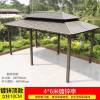 Picture of Large Gazebo Canopy with Galvanised Steel Roof, Garden Terrace Sun and Rain Shelter