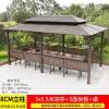Picture of Large Gazebo Canopy with Galvanised Steel Roof, Garden Terrace Sun and Rain Shelter