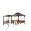 Picture of Outdoor Aluminium and Treated Timber Pergola with Grape Trellis for Garden and Terrace