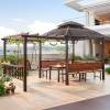Picture of Outdoor Aluminium and Treated Timber Pergola with Grape Trellis for Garden and Terrace