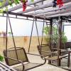 Picture of Outdoor Pergola Gazebo with Swing for Terrace, Courtyard, Villa Garden and Farm Stay