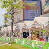 Picture of 3x3m Outdoor Market Stall Tent, Four-Leg Pop-Up Canopy, Rainproof, Commercial