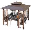 Picture of Outdoor Wrought Iron Aluminium Gazebo, Villa Garden Rooftop Terrace Sun Shelter