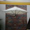 Picture of Wall Mounted Folding Sun Umbrella, Retractable Rotating Outdoor Patio and Balcony Shade