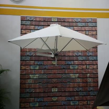 Picture of Wall Mounted Folding Sun Umbrella, Retractable Rotating Outdoor Patio and Balcony Shade