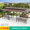 Picture of Wrought Iron Pergola Gazebo, Outdoor Villa Garden Terrace Rain and Sun Shelter
