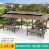 Picture of Wrought Iron Pergola Gazebo, Outdoor Villa Garden Terrace Rain and Sun Shelter