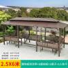 Picture of Wrought Iron Pergola Gazebo, Outdoor Villa Garden Terrace Rain and Sun Shelter