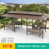 Picture of Wrought Iron Pergola Gazebo, Outdoor Villa Garden Terrace Rain and Sun Shelter