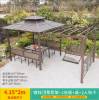 Picture of Galvanised Steel Pergola Gazebo with Solid Timber for Outdoor Villa Garden and Rooftop