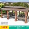 Picture of Wrought Iron Pergola Gazebo, Outdoor Villa Garden Terrace Rain and Sun Shelter