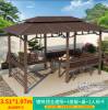 Picture of Galvanised Steel Pergola Gazebo with Solid Timber for Outdoor Villa Garden and Rooftop