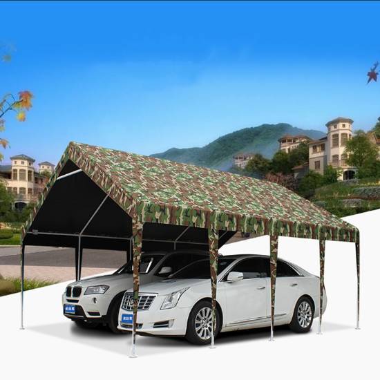 Picture of Portable Four-Leg Carport Canopy, Sun and Rain Protection, Home Parking Shelter