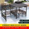 Picture of Outdoor Garden Gazebo Pergola, Treated Timber, Four-Post Pavilion, Galvanised Roof Shade