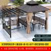 Picture of Outdoor Garden Gazebo Pergola, Treated Timber, Four-Post Pavilion, Galvanised Roof Shade