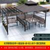 Picture of Outdoor Garden Gazebo Pergola, Treated Timber, Four-Post Pavilion, Galvanised Roof Shade