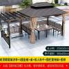 Picture of Outdoor Garden Gazebo Pergola, Treated Timber, Four-Post Pavilion, Galvanised Roof Shade