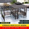 Picture of Outdoor Garden Gazebo Pergola, Treated Timber, Four-Post Pavilion, Galvanised Roof Shade