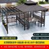 Picture of Outdoor Garden Gazebo Pergola, Treated Timber, Four-Post Pavilion, Galvanised Roof Shade