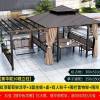 Picture of Outdoor Garden Gazebo Pergola, Treated Timber, Four-Post Pavilion, Galvanised Roof Shade