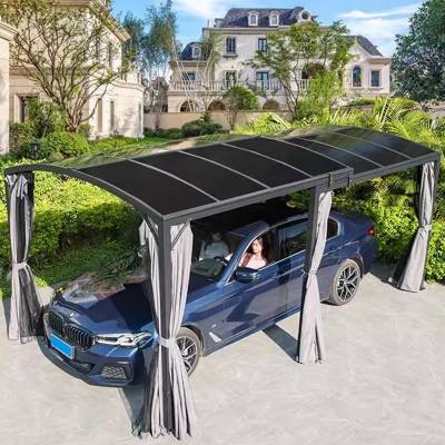 Retractable Portable Carport Shelter for Home, Sun and Rain Protection