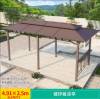 Picture of Extra Large Galvanised Steel Gazebo Pergola with Swing for Courtyard and Rooftop