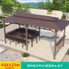 Picture of Extra Large Galvanised Steel Gazebo Pergola with Swing for Courtyard and Rooftop