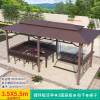Picture of Extra Large Galvanised Steel Gazebo Pergola with Swing for Courtyard and Rooftop