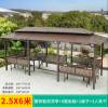 Picture of Extra Large Galvanised Steel Gazebo Pergola with Swing for Courtyard and Rooftop
