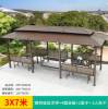 Picture of Extra Large Galvanised Steel Gazebo Pergola with Swing for Courtyard and Rooftop