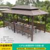 Picture of Extra Large Galvanised Steel Gazebo Pergola with Swing for Courtyard and Rooftop