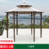 Picture of Outdoor Hexagonal or Octagonal Gazebo with Polycarbonate Roof, Rain and Sun Shelter