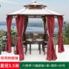 Picture of Outdoor Hexagonal or Octagonal Gazebo with Polycarbonate Roof, Rain and Sun Shelter