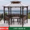 Picture of Outdoor Hexagonal or Octagonal Gazebo with Polycarbonate Roof, Rain and Sun Shelter