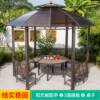 Picture of Outdoor Hexagonal or Octagonal Gazebo with Polycarbonate Roof, Rain and Sun Shelter