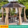 Picture of Outdoor Hexagonal or Octagonal Gazebo with Polycarbonate Roof, Rain and Sun Shelter