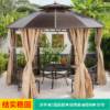 Picture of Outdoor Hexagonal or Octagonal Gazebo with Polycarbonate Roof, Rain and Sun Shelter