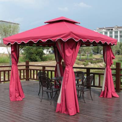 Four-Post Outdoor Gazebo Canopy for Market Stalls, Events and Advertising, Garden Carport
