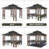Picture of Outdoor Aluminium Gazebo with Wrought Iron Details for Garden, Patio and Rooftop Terrace