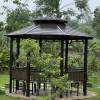 Picture of Hexagonal or Octagonal Gazebo with Galvanised Steel Roof, Garden Rain and Sun Shelter