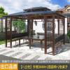 Picture of Outdoor Aluminium Gazebo with Wrought Iron Details for Garden, Patio and Rooftop Terrace