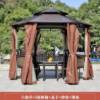 Picture of Hexagonal or Octagonal Gazebo with Galvanised Steel Roof, Garden Rain and Sun Shelter